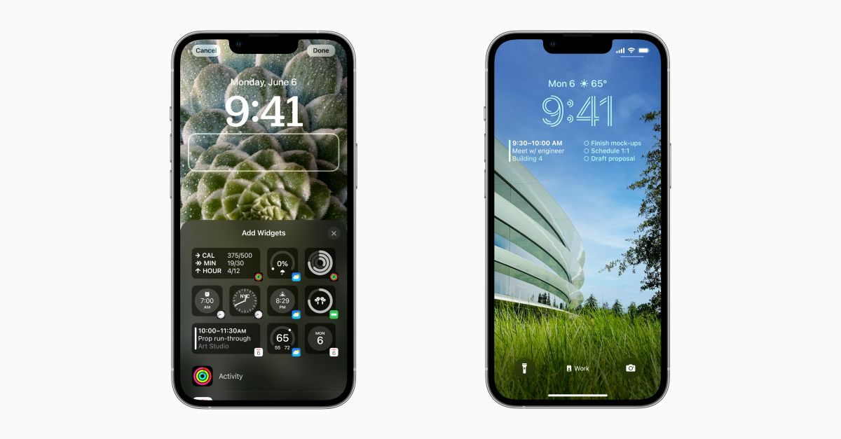 Personnalisation des widgets sur iOS 16