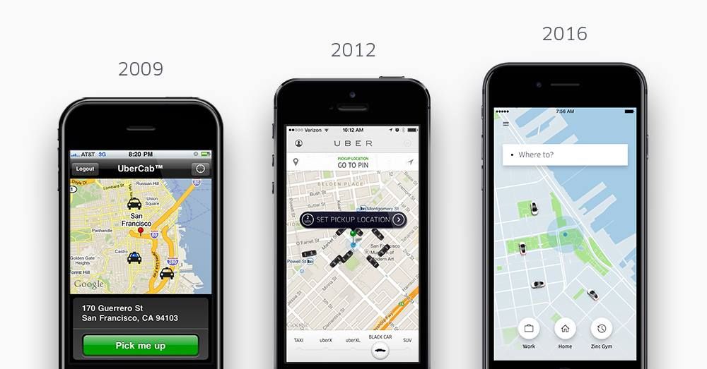 Uber : l’évolution du design et la personnalisation de l'application